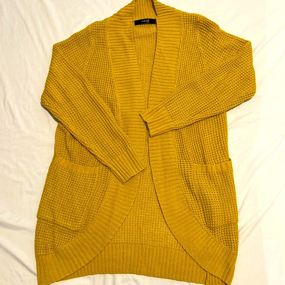 YIBOCK|Small Mustard Cardigan|Brand NEW